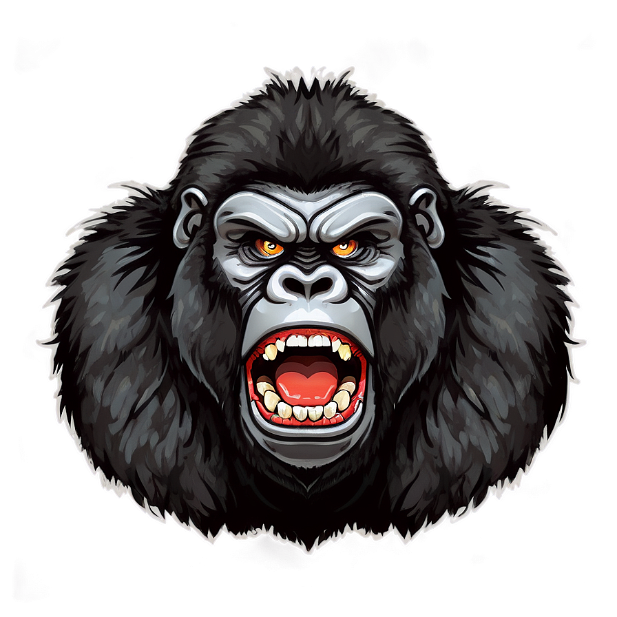 Cartoon Angry Gorilla Png 06252024