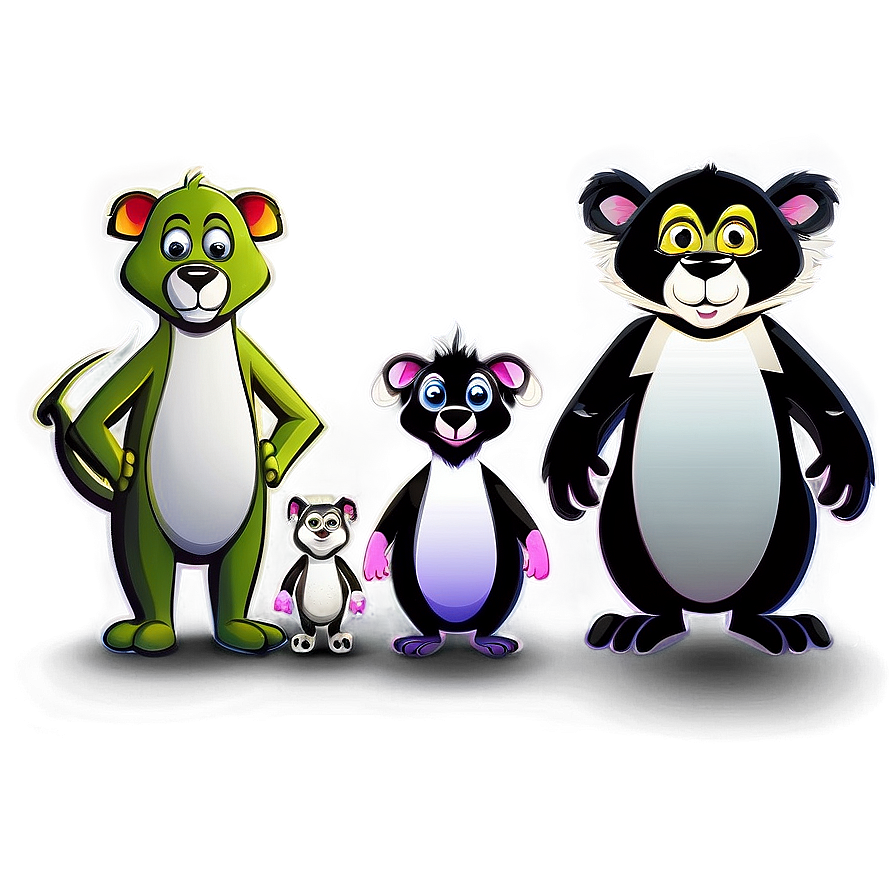 Cartoon Animal Family Group Png 65