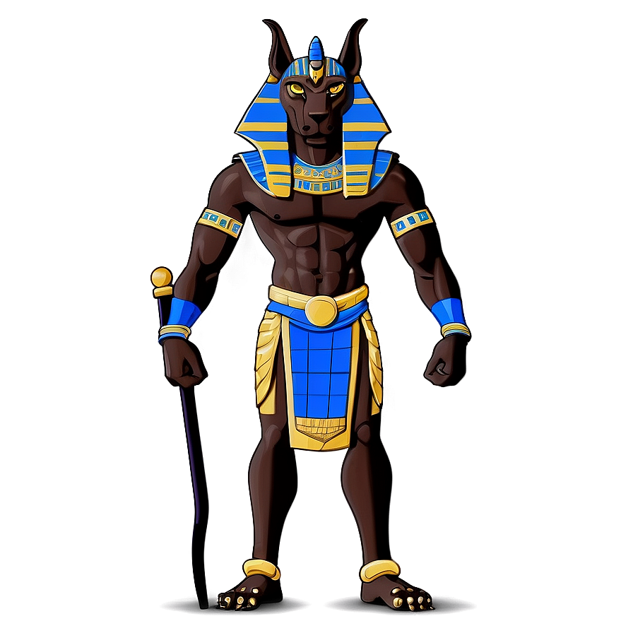 Cartoon Anubis Character Png Yng42