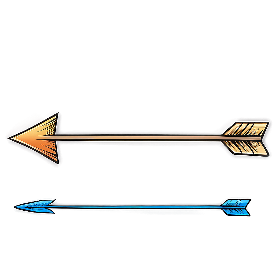 Cartoon Arrow Drawing Png 06122024