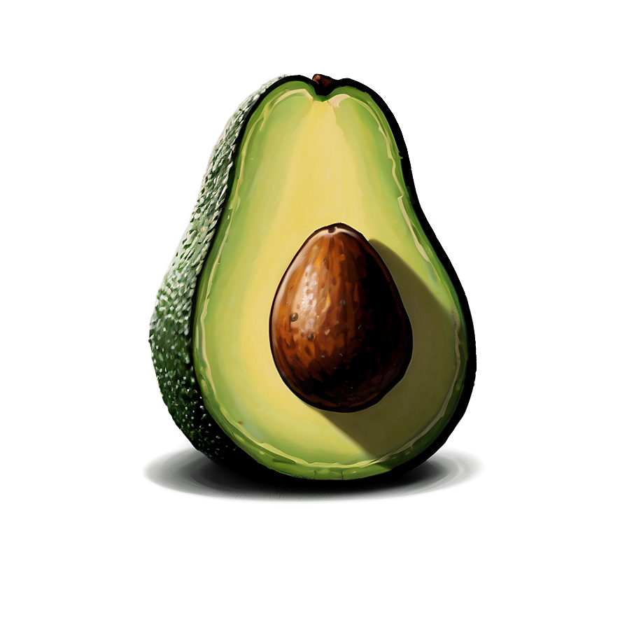 Cartoon Avocado Png 05242024