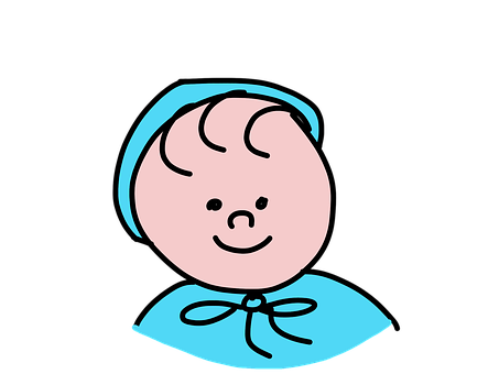 Cartoon Baby Smiling Graphic