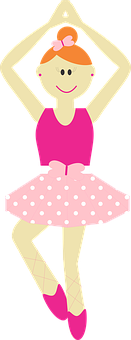 Cartoon Ballerina Posing