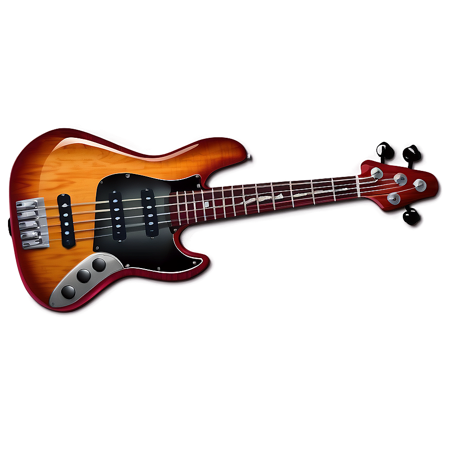 Cartoon Bass Guitar Png Smc27