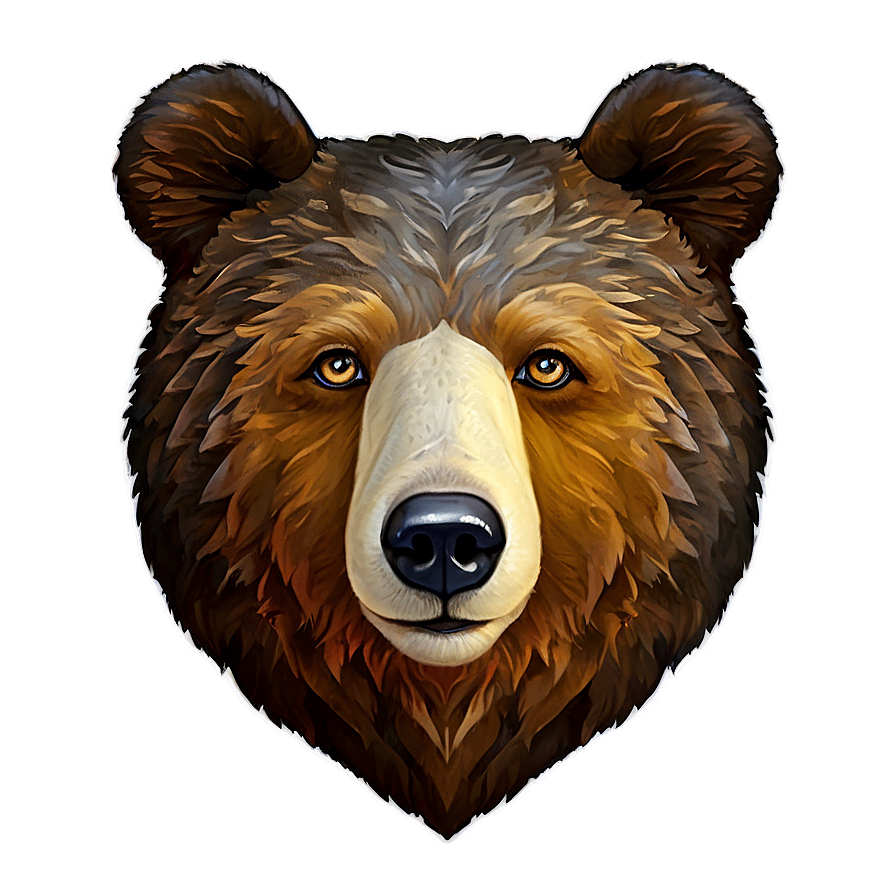 Cartoon Bear Face Png 8