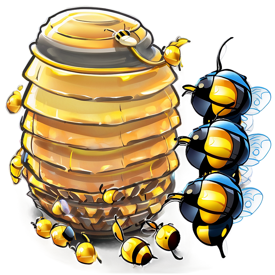 Cartoon Beehive Png 79