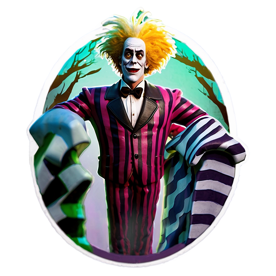 Cartoon Beetlejuice Figure Png Dog