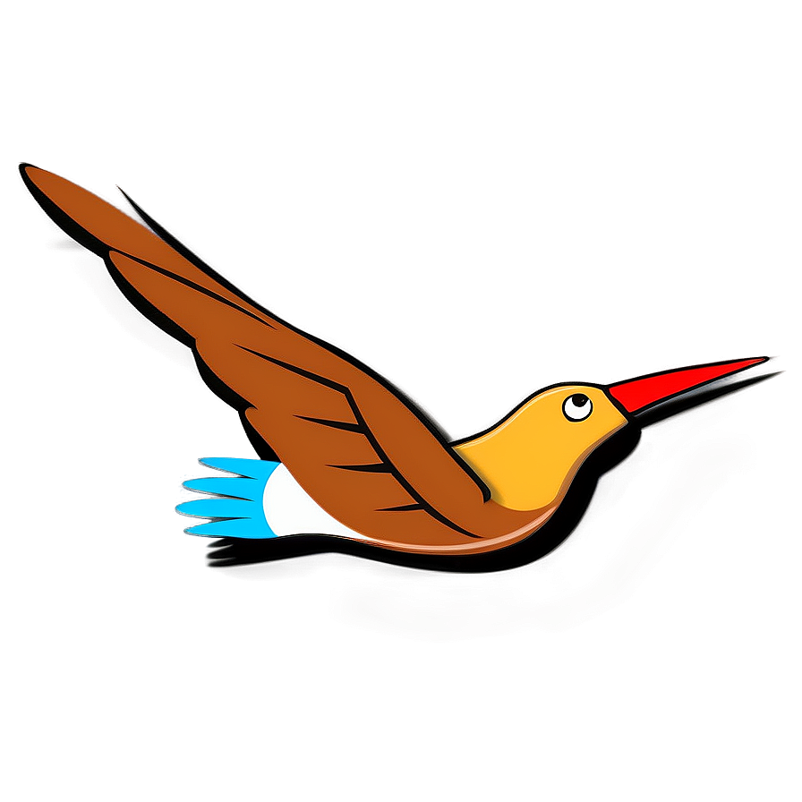 Cartoon Bird Flying High Png 71