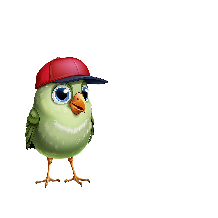 Cartoon Bird In Cap Png 42