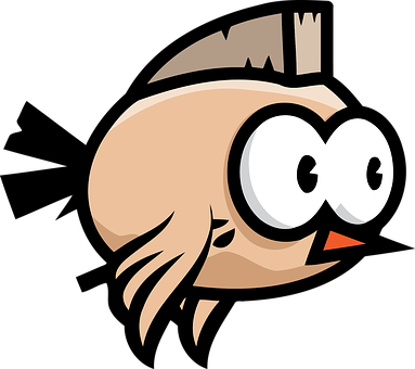 Cartoon Bird Profile Graphic