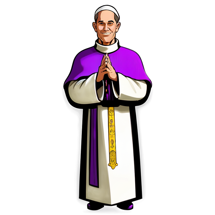 Cartoon Bishop Character Png 83