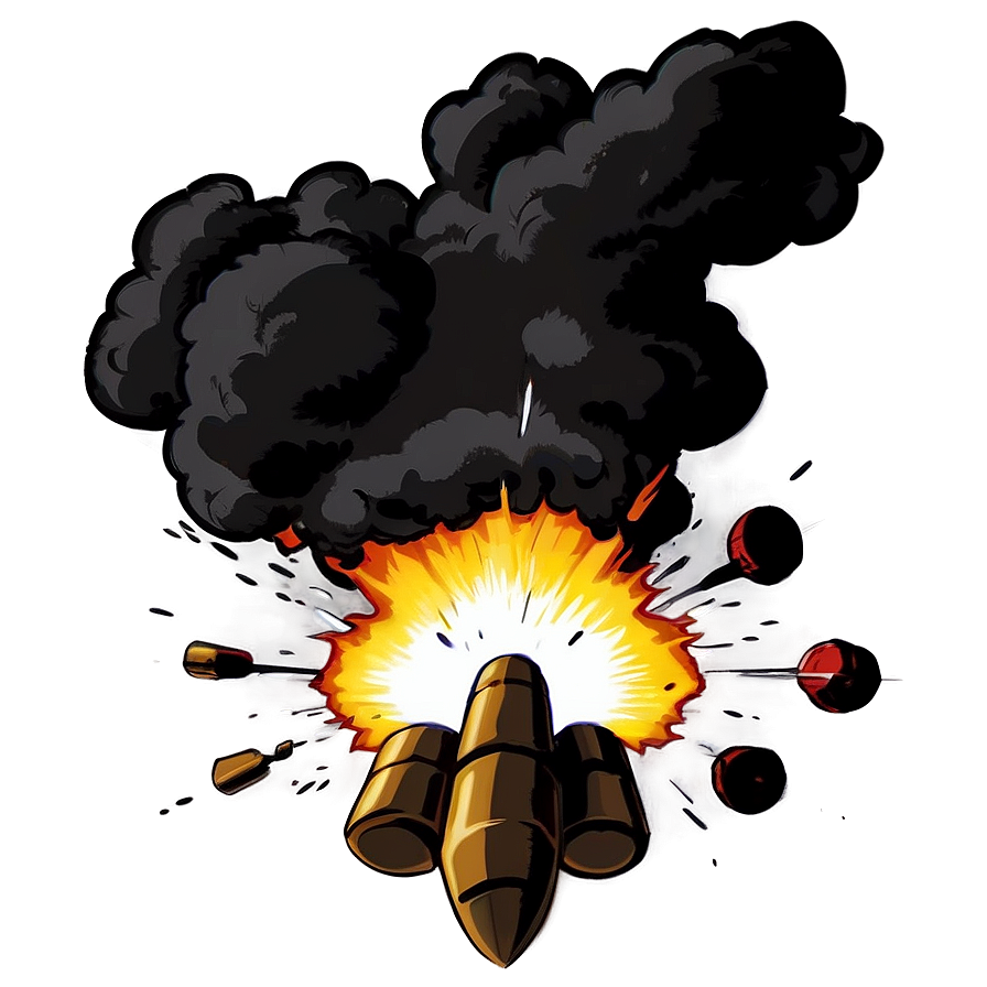 Cartoon Bomb Explosion Png 06212024