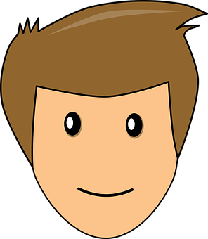 Cartoon Boy Head Graphic