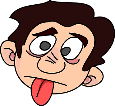 Cartoon Boy Sticking Out Tongue