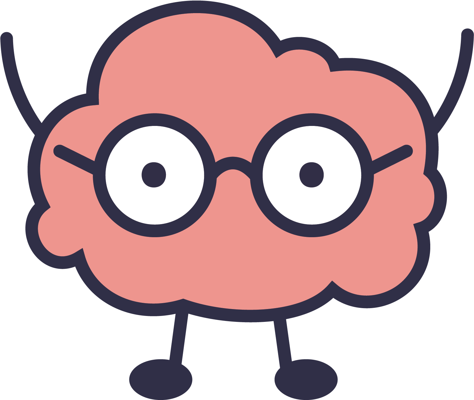 Cartoon Brain Character