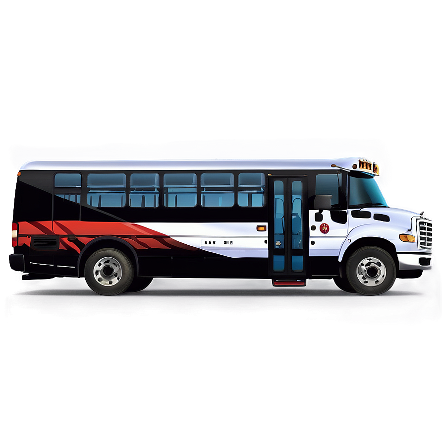 Cartoon Bus In Landscape Png 5