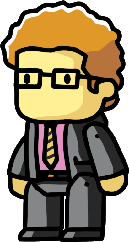 Cartoon Businessman Character