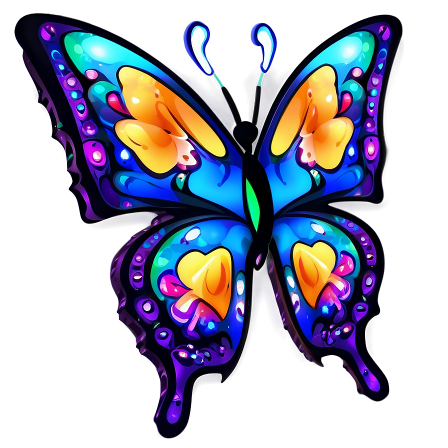 Cartoon Butterfly Clipart Png 04292024