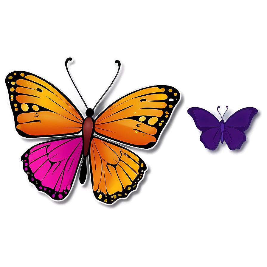 Cartoon Butterfly Outline Png Kgd3