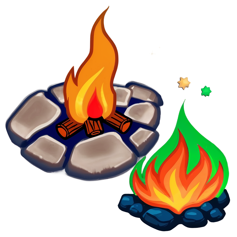 Cartoon Campfire Image Png Wob25