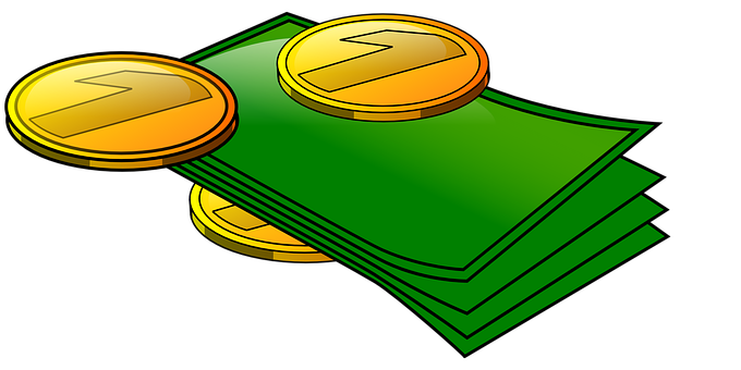 Cartoon Cashand Coins