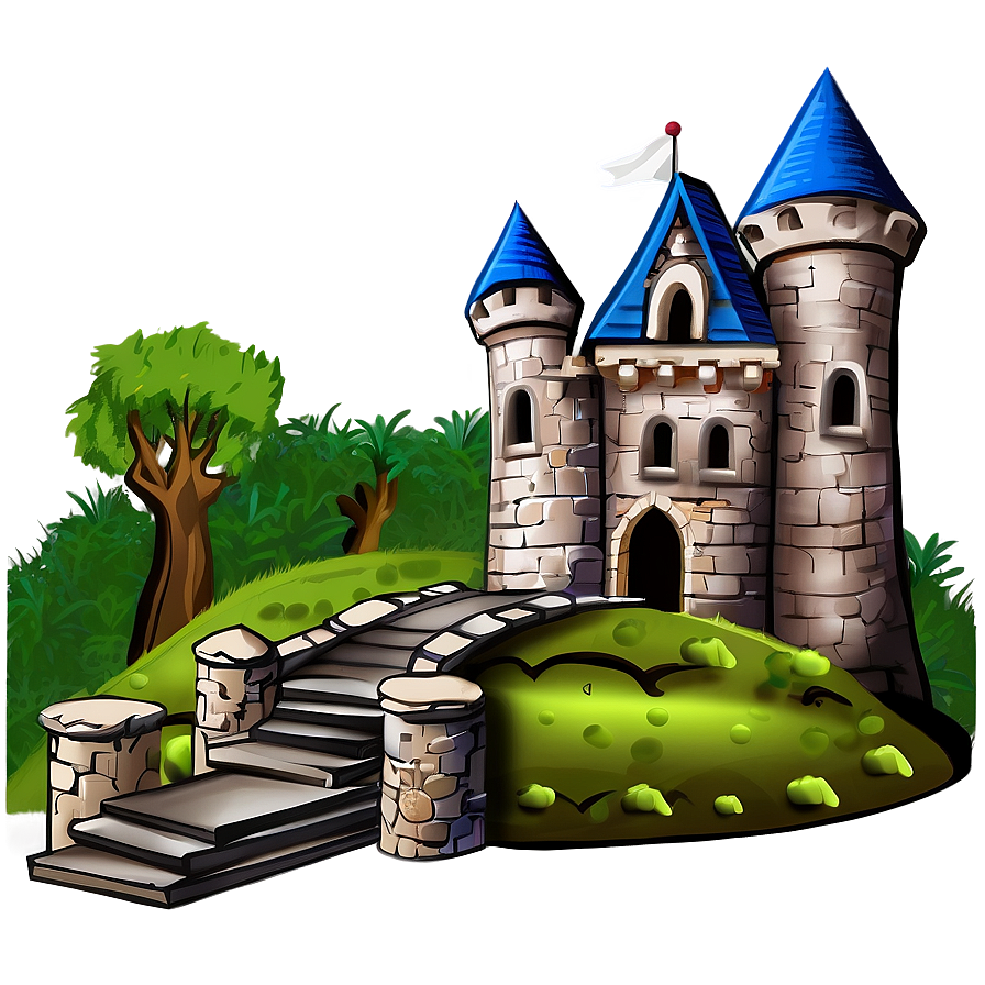 Cartoon Castle Drawing Png Vfv48