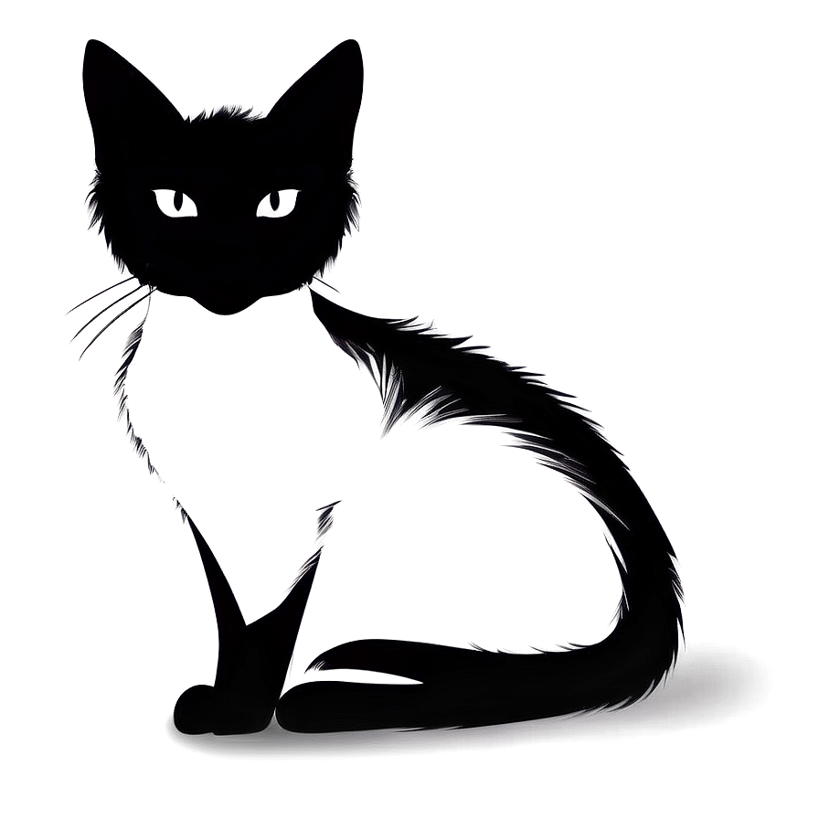 Cartoon Cat Silhouette Png 41