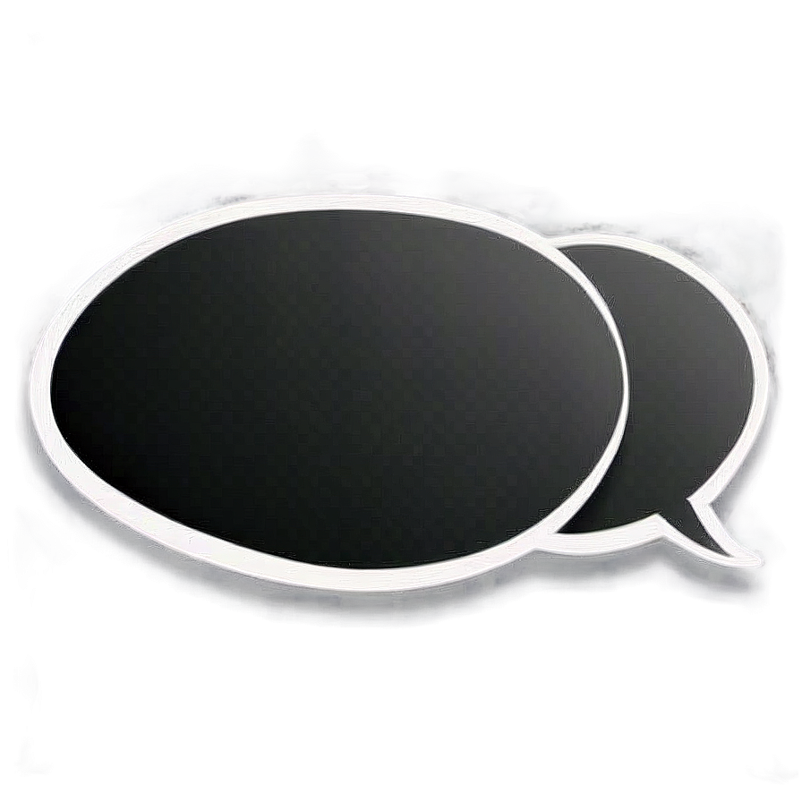 Cartoon Chat Bubble Design Png Mqv63