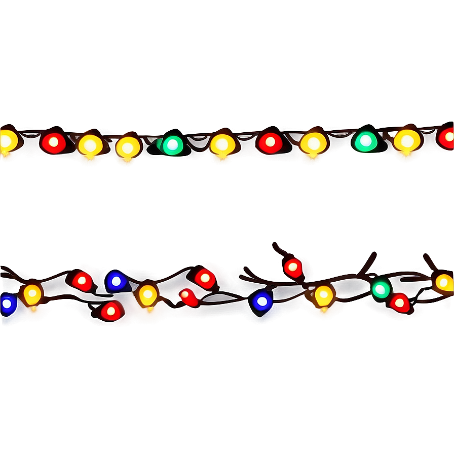 Cartoon Christmas Lights Border Png 47