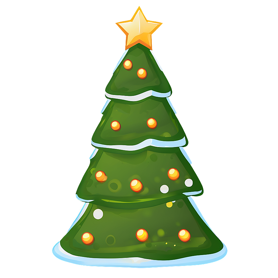 Cartoon Christmas Tree Transparent Png Jvy