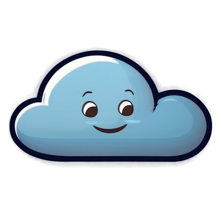 Cartoon Cloud Emoji Png Drs12