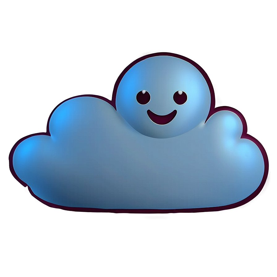 Cartoon Cloud Emoji Png Rct97