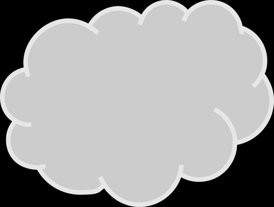 Cartoon Cloud Vector Illustration