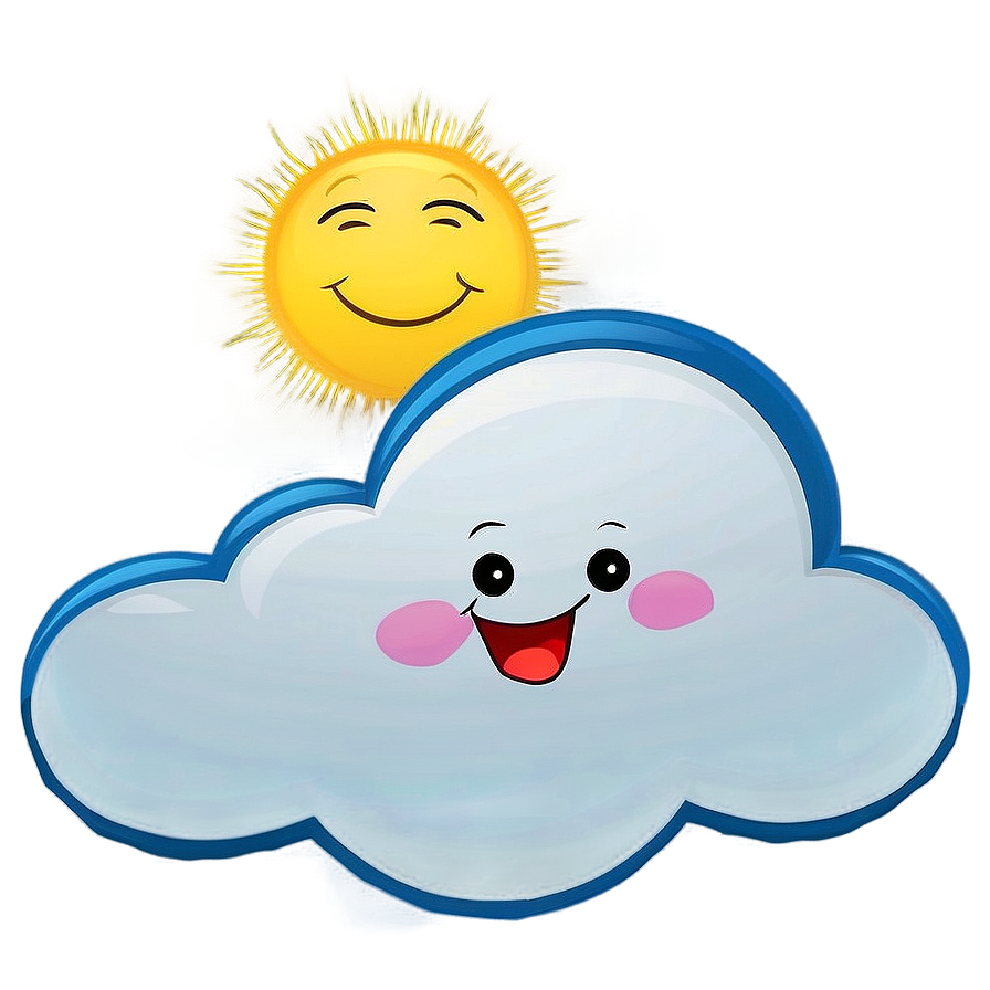 Cartoon Cloud With Sun Png Ayk16