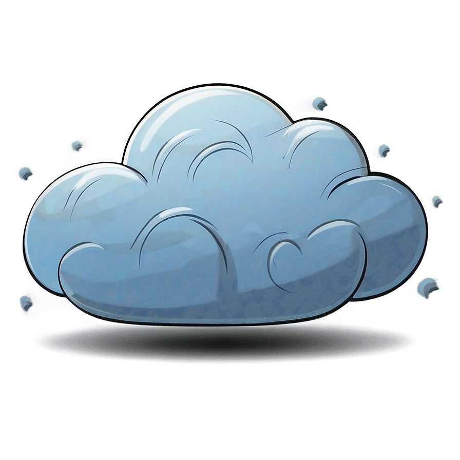 Cartoon Cloud With Tornado Png Ysv17