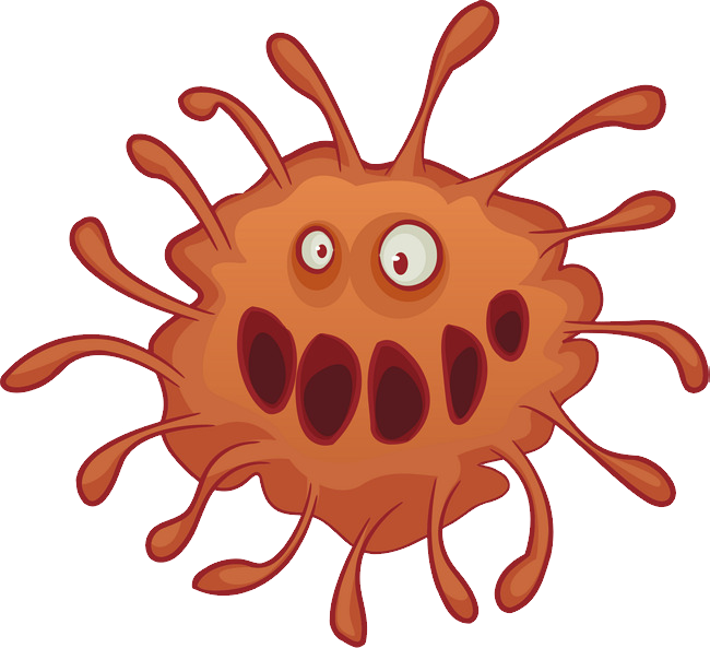 Cartoon Coronavirus Character