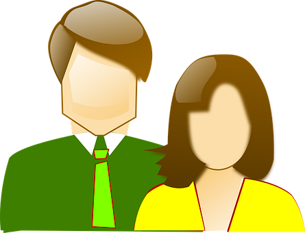 Cartoon Couple Portrait