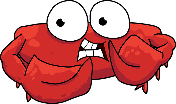 Cartoon Crab Smiling