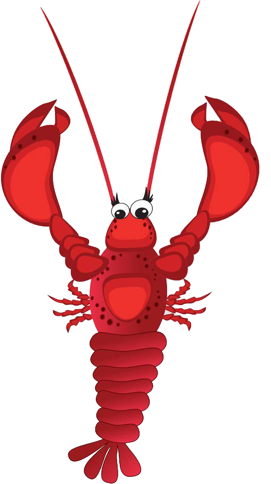 Cartoon Crayfish Illustration
