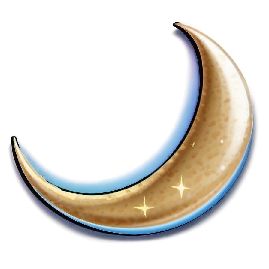 Cartoon Crescent Moon Png Xew93