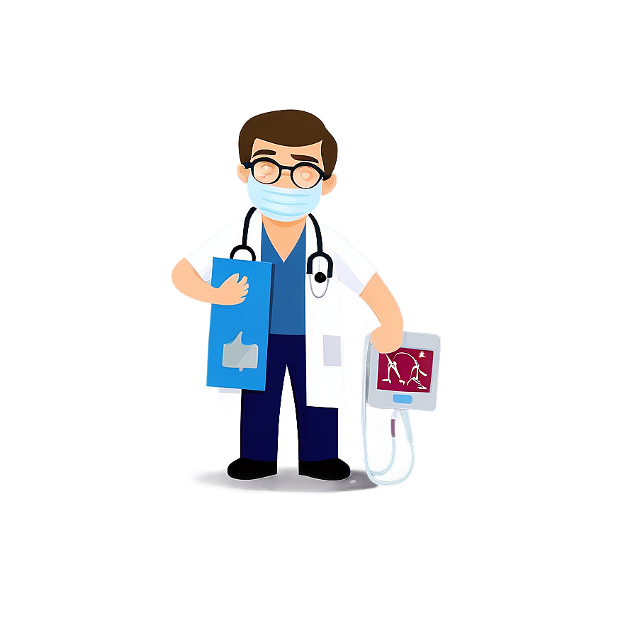 Cartoon Doctor And Health Icons Png 55