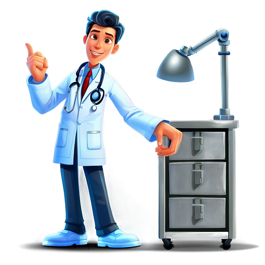 Cartoon Doctor In Action Png Mlw68