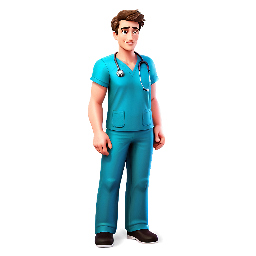 Cartoon Doctor In Scrubs Png 72