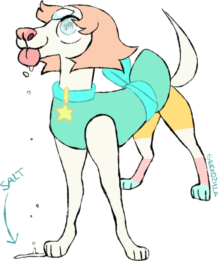 Cartoon Dog Drooling