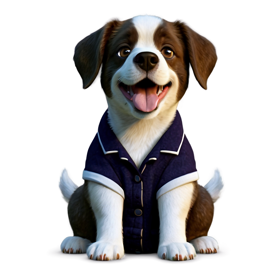 Cartoon Dog In Clothes Png Wen