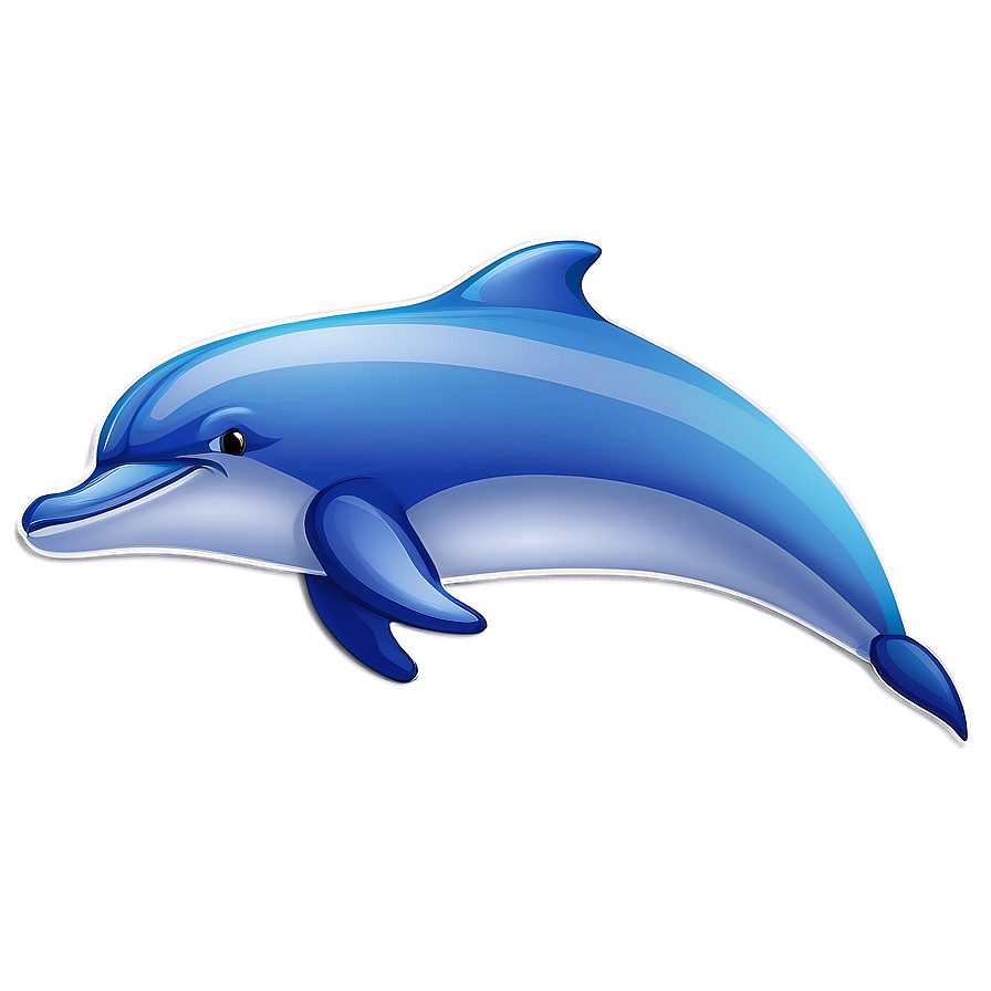 Cartoon Dolphin In Ocean Png Tvr83