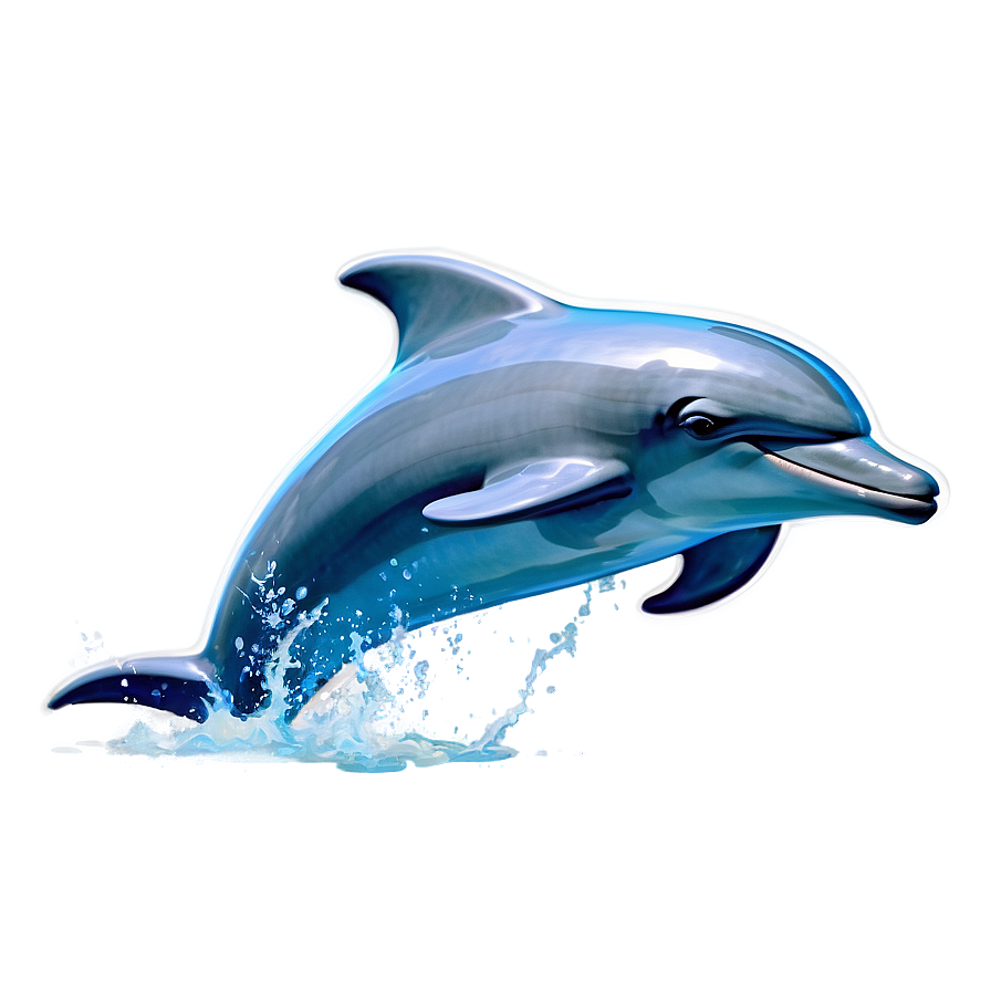 Cartoon Dolphin Splash Png 72