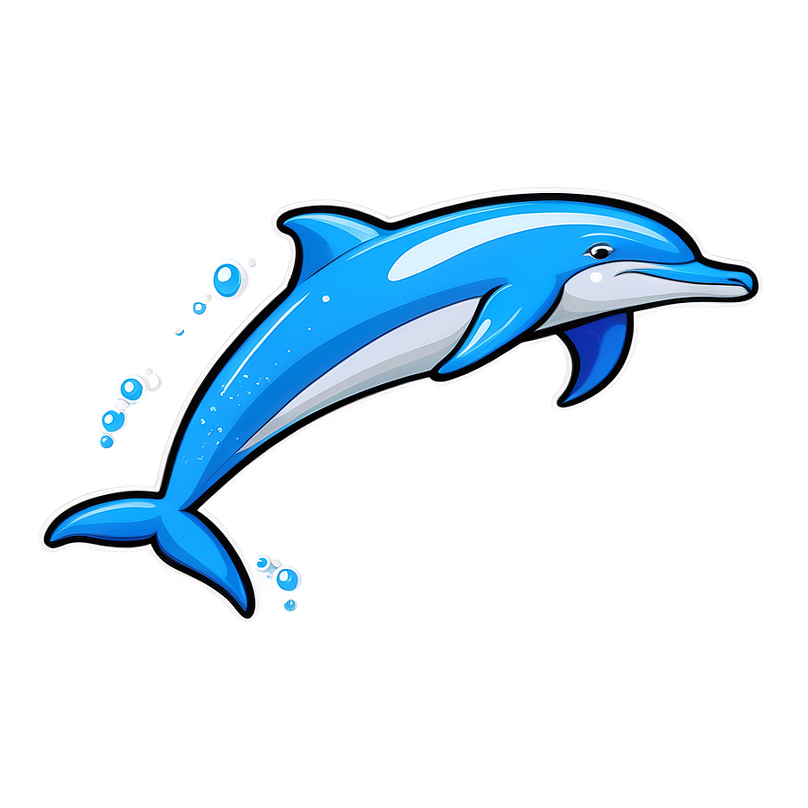 Cartoon Dolphin Surfing Png Fsi