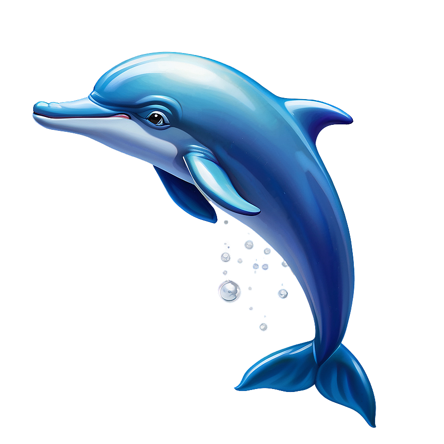 Cartoon Dolphin With Pearl Png 39