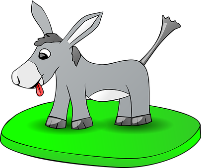 Cartoon Donkey Illustration